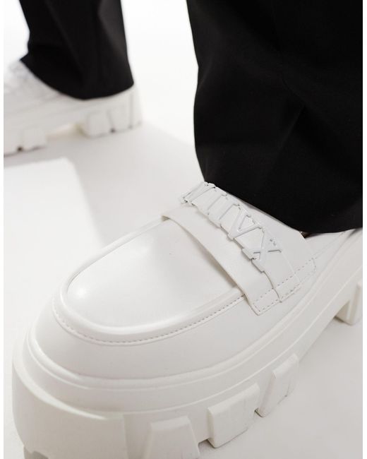 ASOS White Chunky Loafers for men