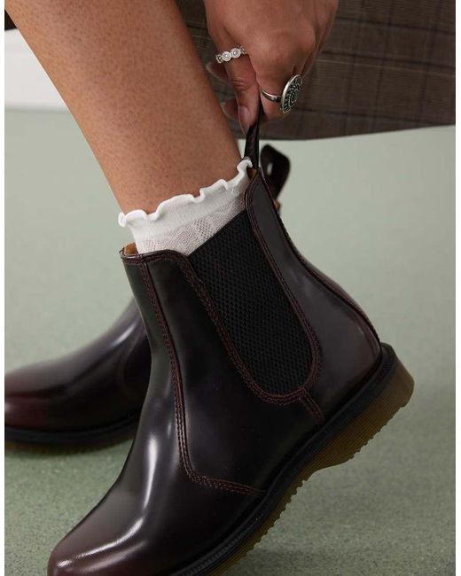 Dr. Martens Red Flora Boots