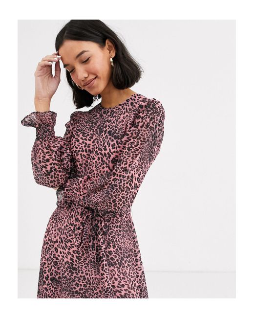 whistles jungle cat midi dress