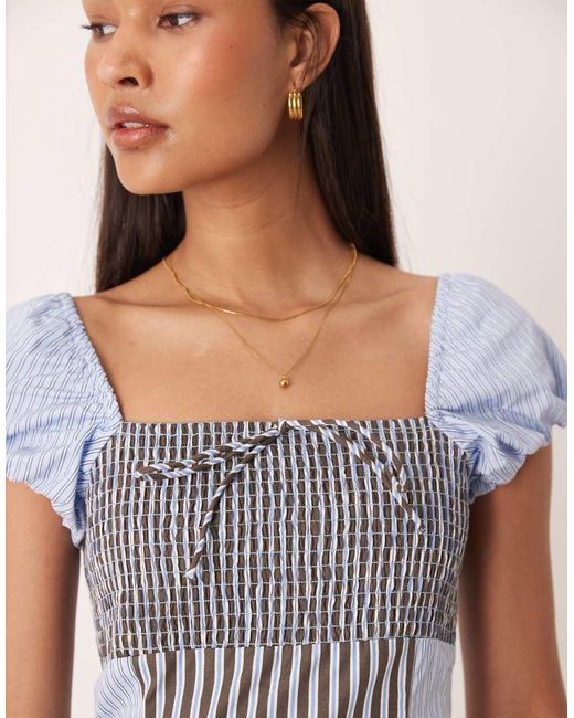 ASOS White Square Neck Mini Dress