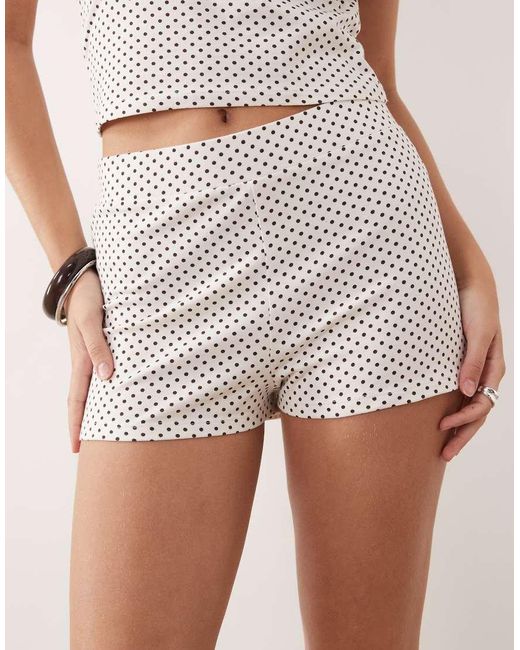 The Frolic Brown Exclusive Jersey Mini Shorts Co-ord