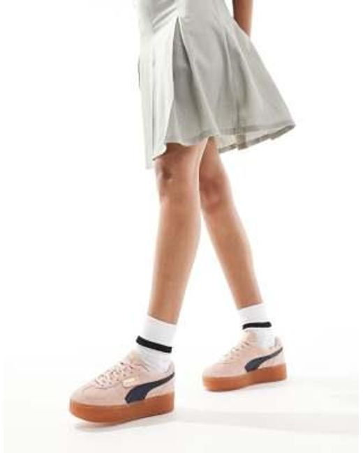 PUMA White Palermo Eleveta Sneakers