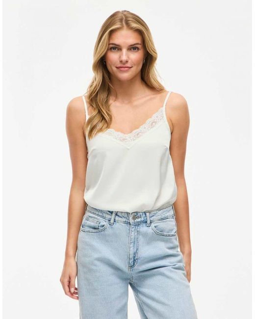 Vila Blue Strap Top