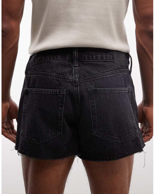 Weekday White Super Short Denim Shorts for men