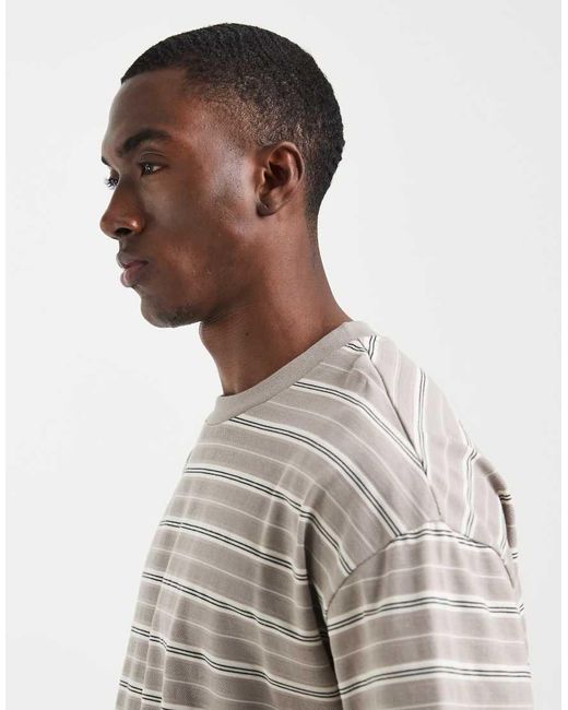 ASOS Gray Heavyweight Oversized T-Shirt for men