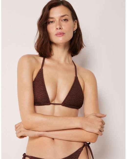 Calzedonia Natural Crinkle Waves Bikini Top