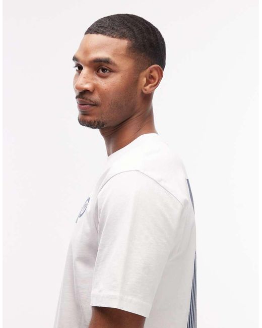 Parlez White Delray T-Shirt With Back Print Graphic for men