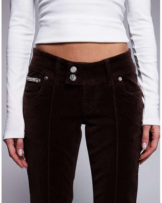 Juicy Couture Gray Flare Diamante Logo Low Rise Jeans