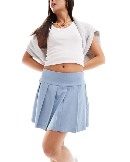 Pimkie Blue Pleated Mini Skirt