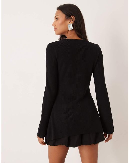 Nobody's Child Black Knitted Longline Cardigan