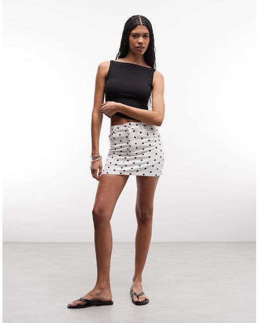 Liquor N Poker Multicolor Mini Skirt