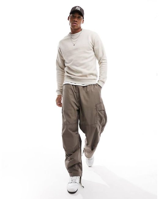 Sudadera Beis Extragrande De -Beis Neutro Jack & Jones de hombre de color Natural