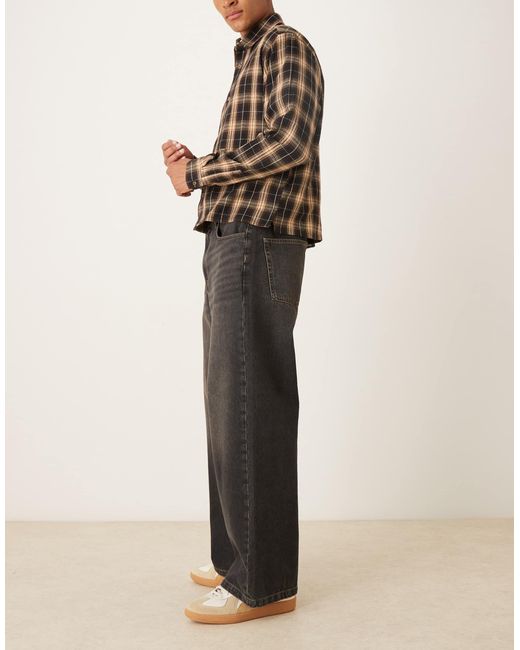 ASOS Natural Extreme Baggy Jeans for men