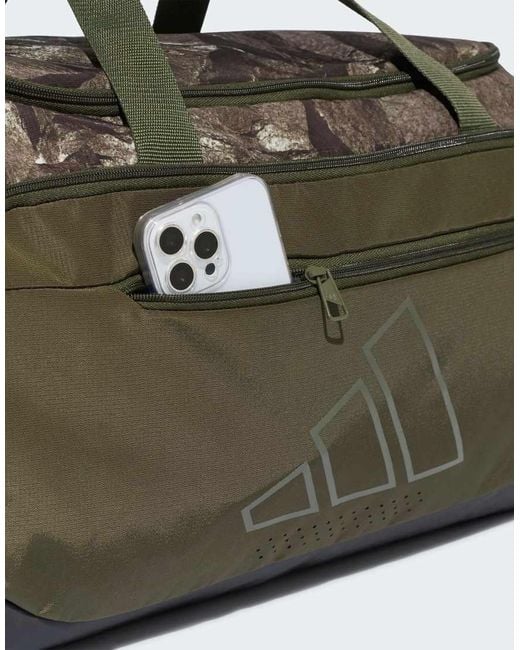 Adidas Originals Green Training Defender Graphic Duffle Bag Medium