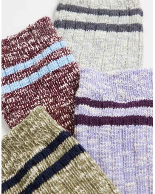 Cotton On White 4-pack Cozy Weekend Socks