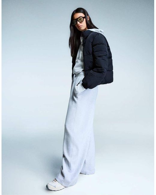 Bershka Blue Puffer Jacket
