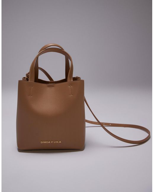 Chihuahua - petit sac à main en cuir - caramel Bimba Y Lola en coloris Gray