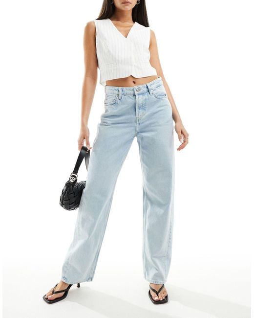 & Other Stories Blue Relaxed Fit Tapered Jeans