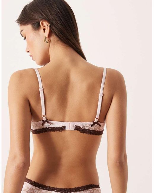 For Love & Lemons Natural Pamela Underwire Bra Co-ord
