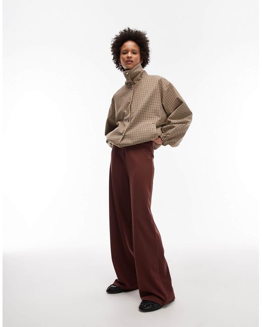 Pantalon d'ensemble ample - marron ASOS en coloris Brown