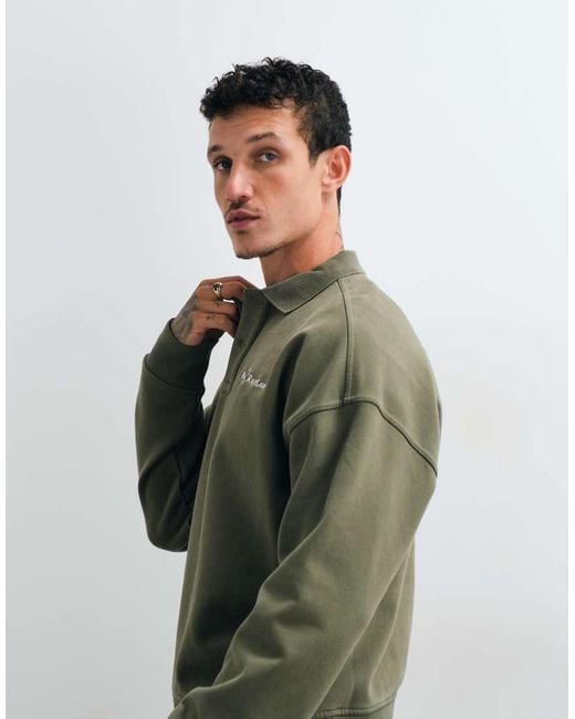 Polo Ralph Lauren Green Script Logo Heavyweight Polo Sweatshirt for men