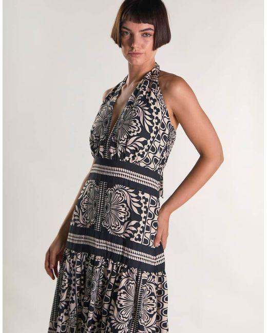 Glamorous White Halter Neck Maxi Dress