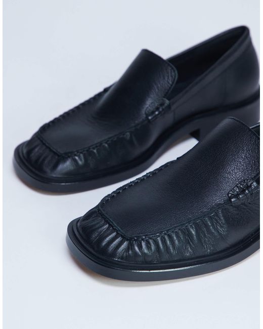 TOPSHOP Blue – clover – hochwertige echtleder-loafer
