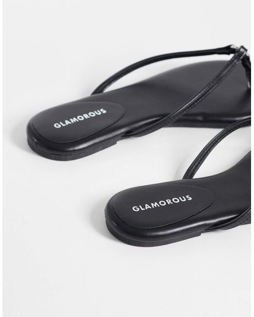Glamorous White Thongs
