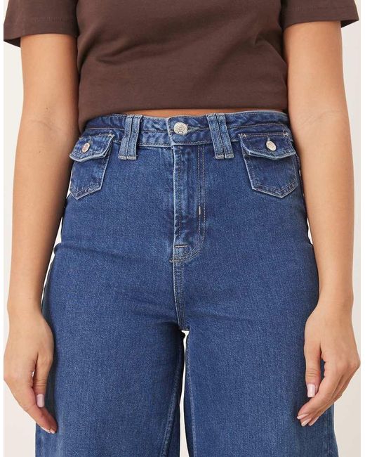 Free People Blue Kellee High Rise Palazzo