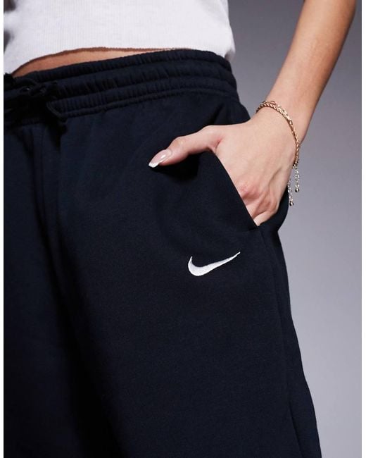 Nike Blue Phoenix Fleece High Waisted Oversized joggers