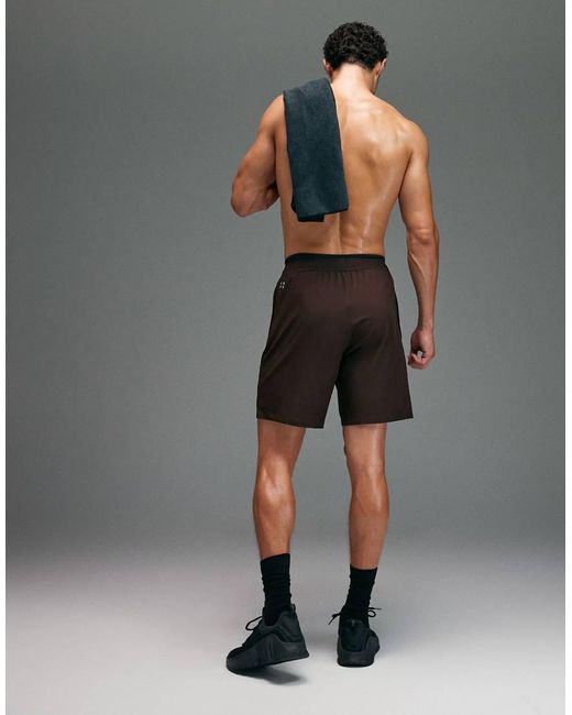4505 Black Icon 7-inch Quick Dry Training Shorts With Zip Pockets for men