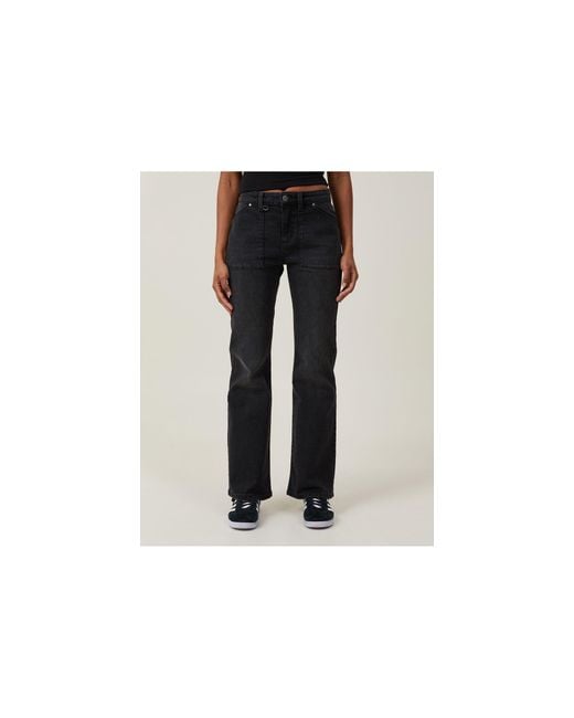 Cotton On Black Stretch Bootcut Flare Jean