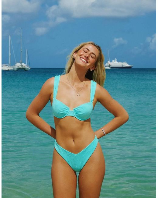 Dippin' Daisy's Blue X Ash & Tay Aqua Sky Underwire Bikini Top