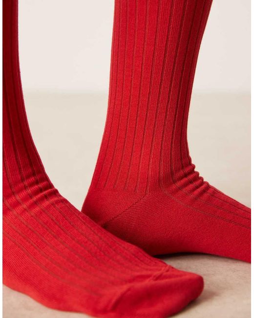 ASOS Pink Super Soft Ribbed Socks