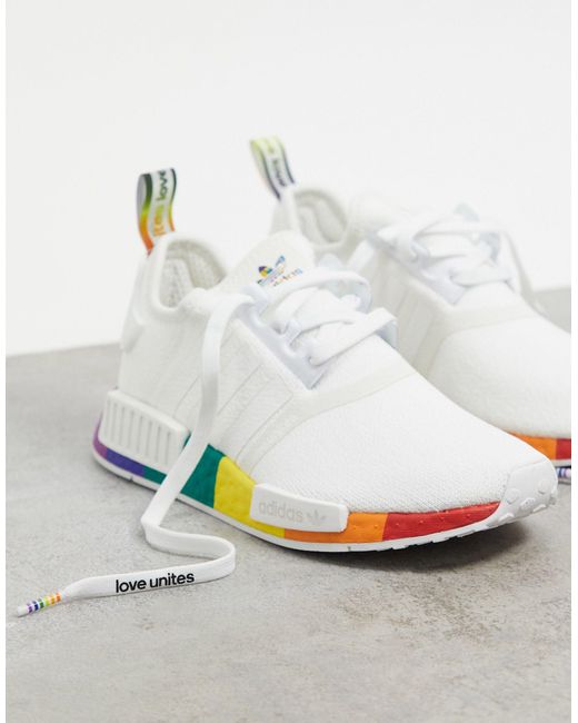 Zapatillas pride nmd de -blanco adidas Originals de Denim de color Blanco |  Lyst