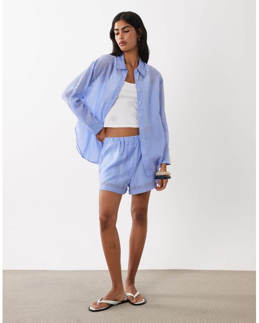 Mango Blue Belize Short Co-Ord