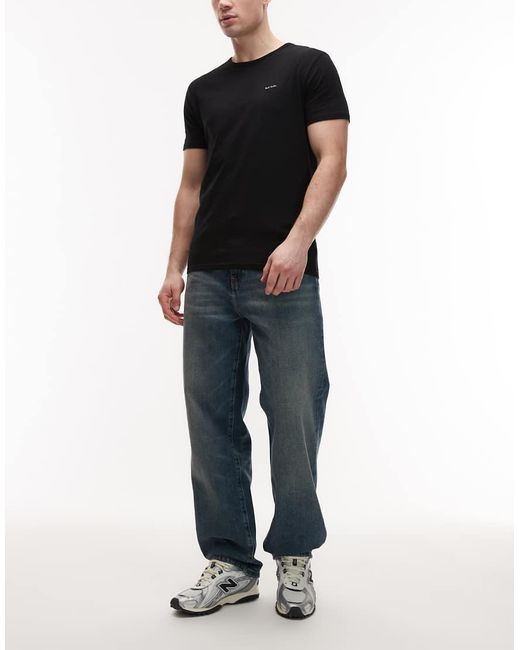 Paul Smith Black 5 Pack Regular Fit T-shirt for men
