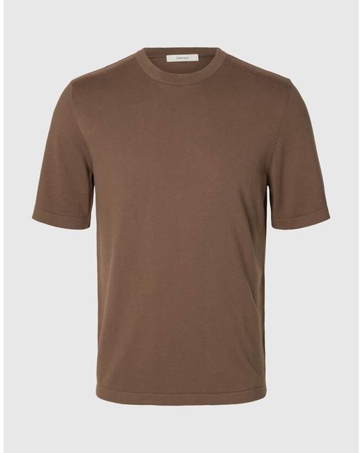 Top di SELECTED in Brown da Uomo