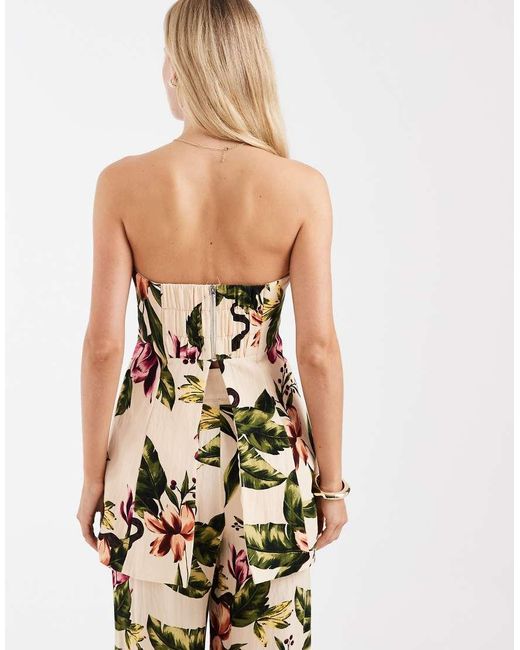 Vero Moda Green Longline Bandeau Top Co-Ord