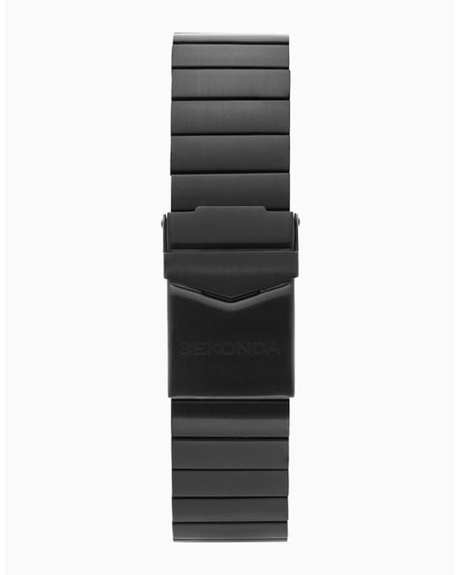 Sekonda Black Motion Lux 37Mm Rectangular Smartwatch With Bracelet