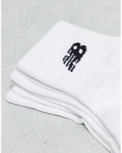 New Balance Gray Logo 6 Pack Ankle Socks