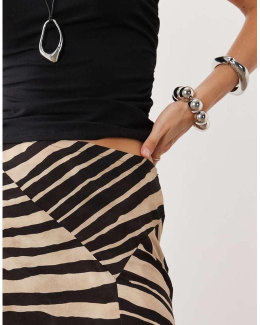 Mango White Midi Skirt