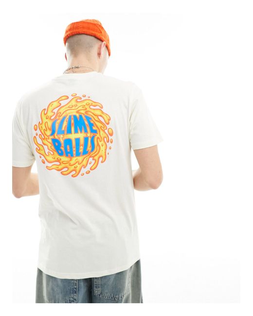 Santa Cruz Blue Slime Balls T-shirt for men