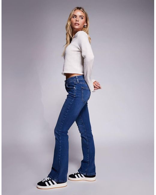 River Island Blue Mid Rise Bootcut Jeans