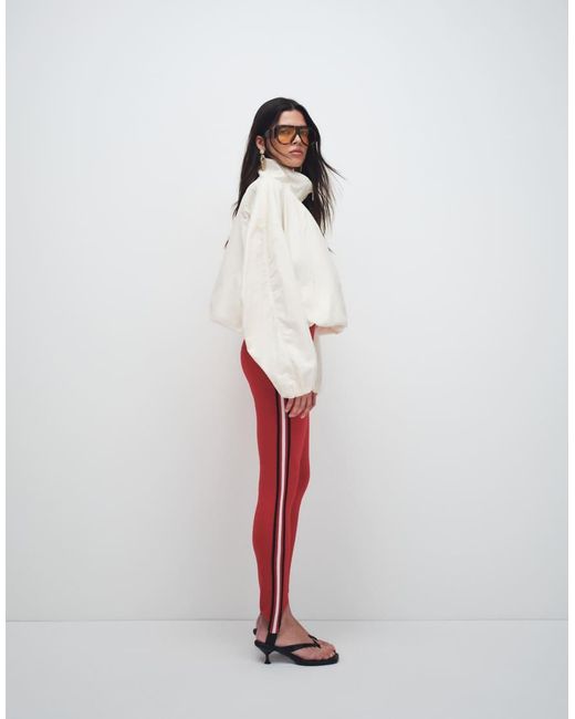 ASOS Pink Stirrup leggings With Contrast Side Stripes