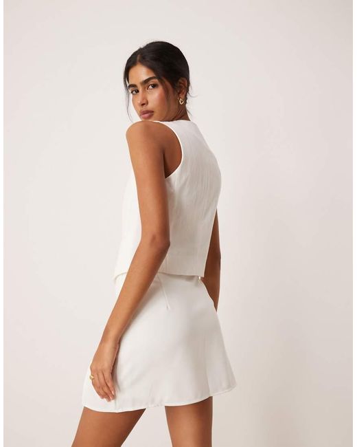 Pimkie Natural Tailored Mini Side Split Skort