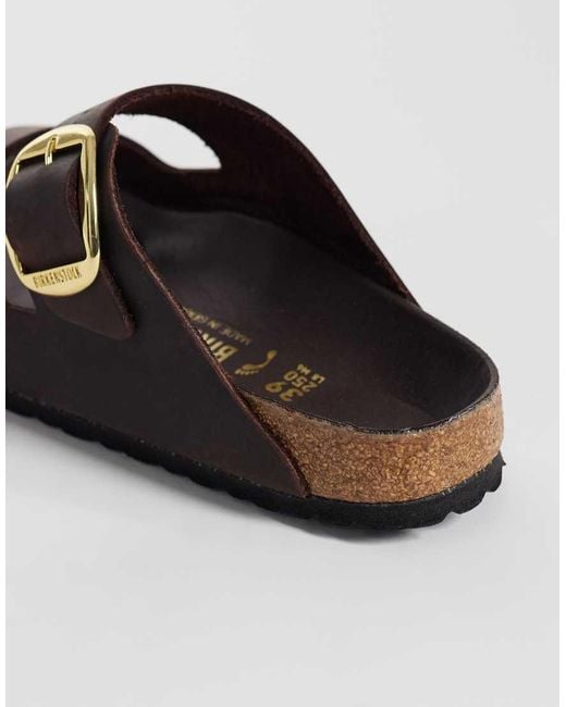 Birkenstock Brown Arizona Big Buckle Leather Sandals