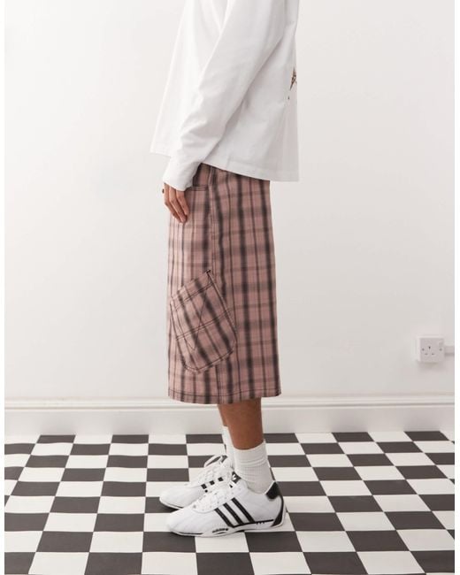 Collusion – weite longline-jorts in White für Herren