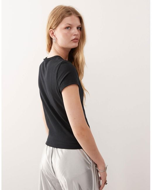 Collusion Black Fitted T-shirt