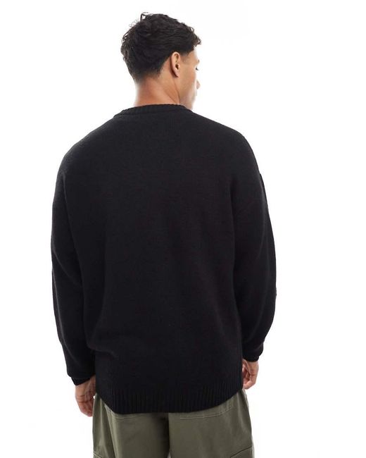 Jack & Jones Blue Oversize Fluffy Jumper for men